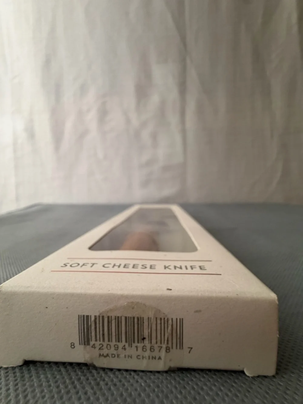 Twine Living Soft Cheese Knife Acacia Wood Stainless Steel New(F150),